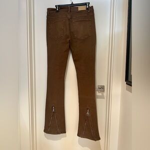 MNML Flared Jeans with Zipper Detail - Size 33